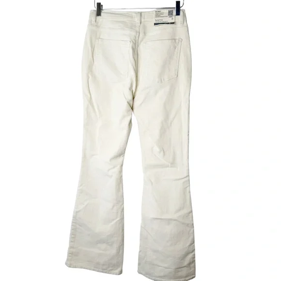 NWT Anthropologie DL1961 Rachel Flare Corduroy Pants Cords in Cream Size 29 - Picture 5 of 10